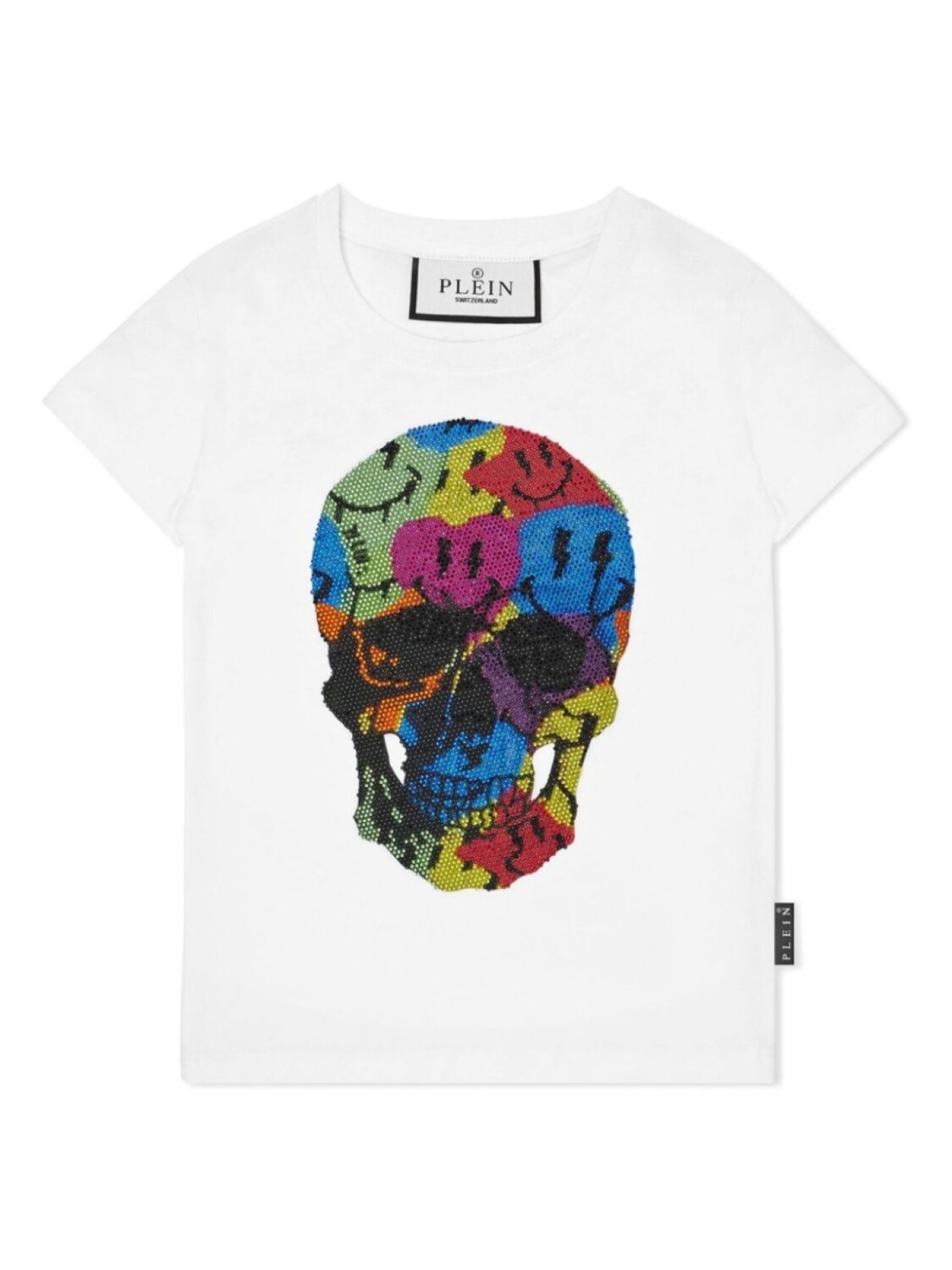 

Футболка Smile с кристаллами Philipp Plein, белый