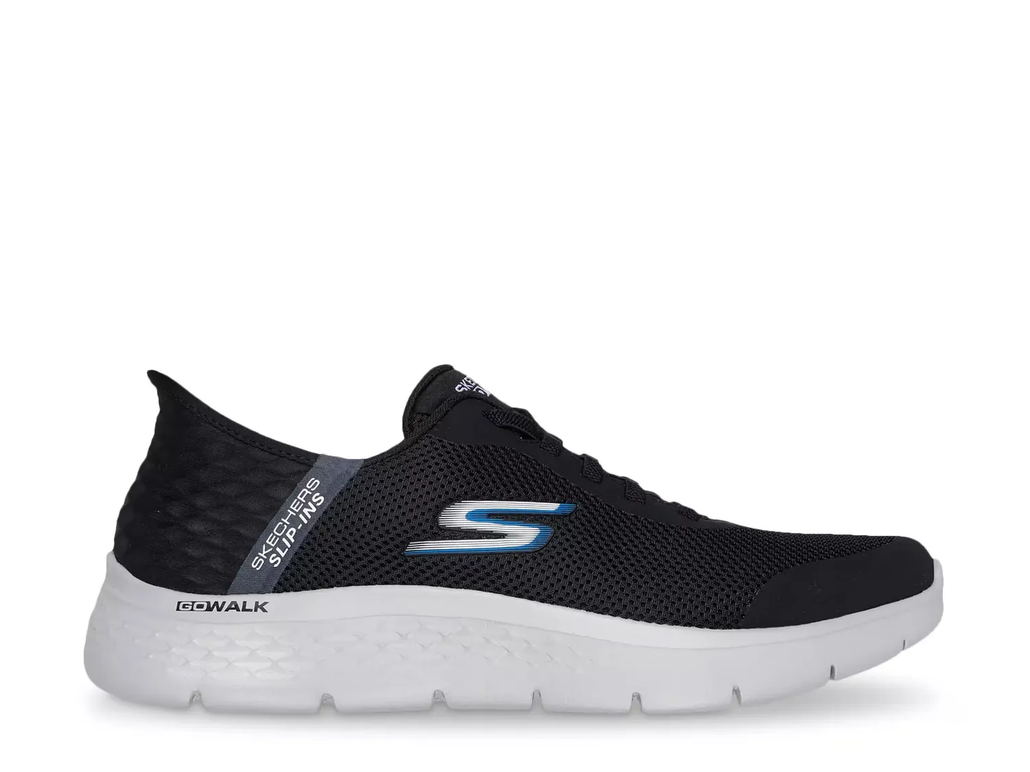 Hands Free Slip-Ins Go Walk Flex Hands Up Слипоны Sneaker - мужские Skechers, Black/Grey — фото 3