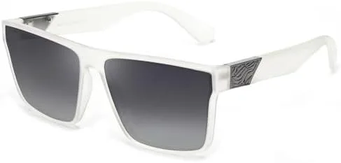 

Ретро-солнцезащитные очки 2026 года для мужчин и женщин, квадратные очки для вождения с плоской верхней частью, защита от ультрафиолета UV400 MTZJH, C4 Clear Grey