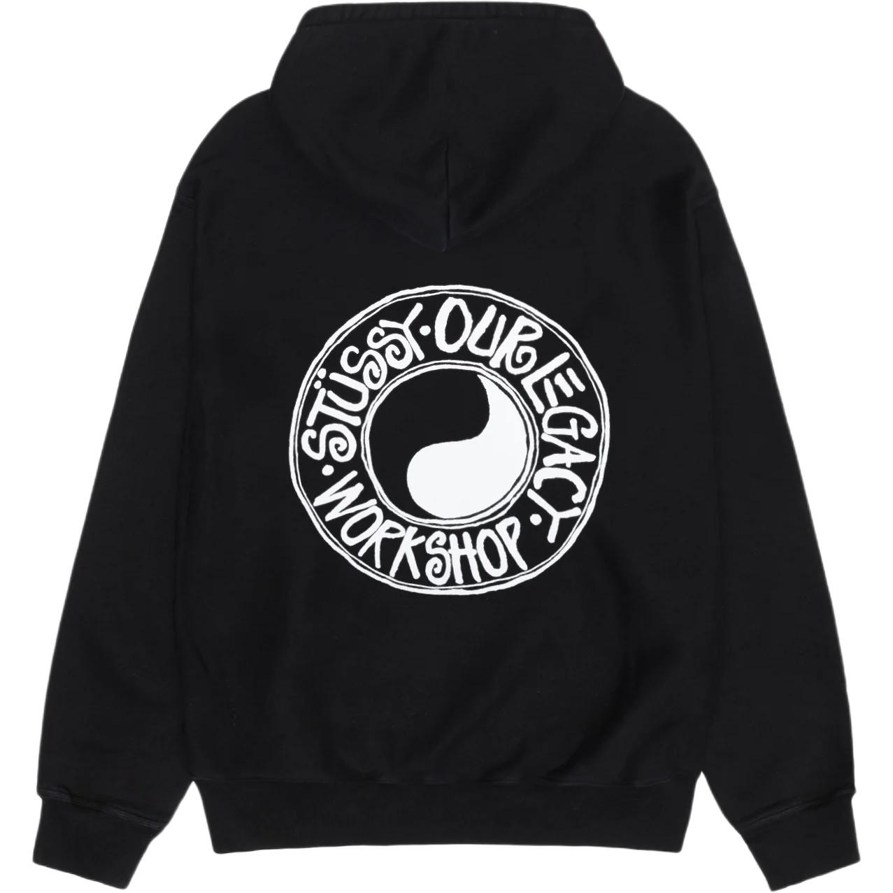 

X Our Legacy Work Shop худи с пигментной окраской Buana Stussy, черный