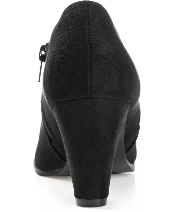 Женские полусапоги Sanzi с боковой молнией Shooties Journee Collection, черный — фото 3
