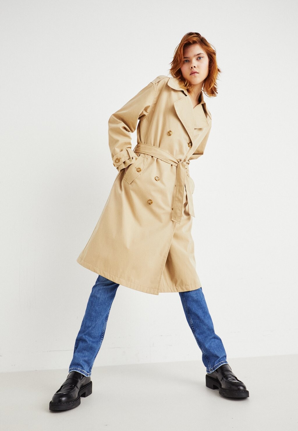 

Тренч Star Pepe Jeans, бежевый