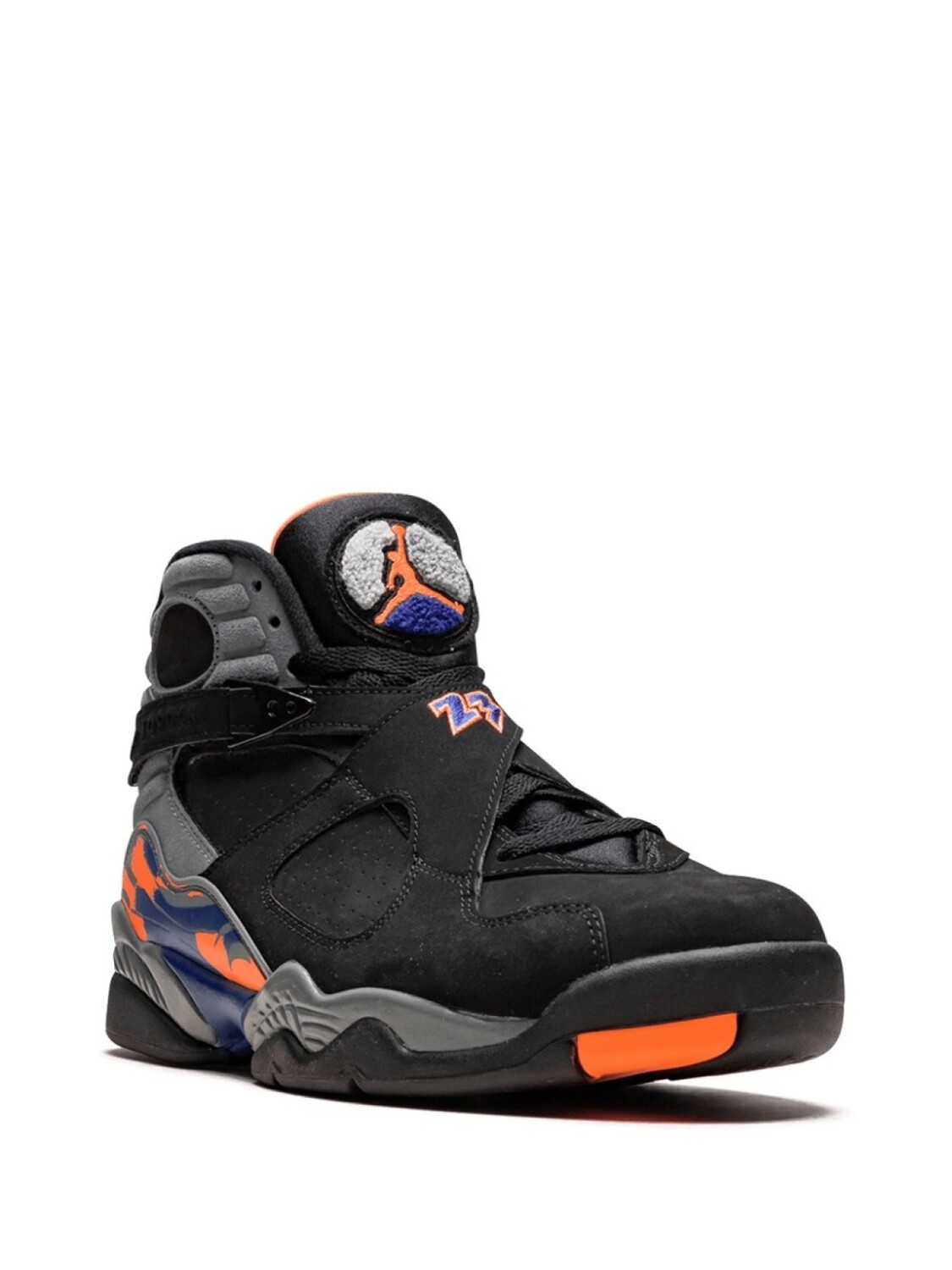 Кроссовки Jordan Air Jordan 8 Retro, черный/оранжевый — фото 2