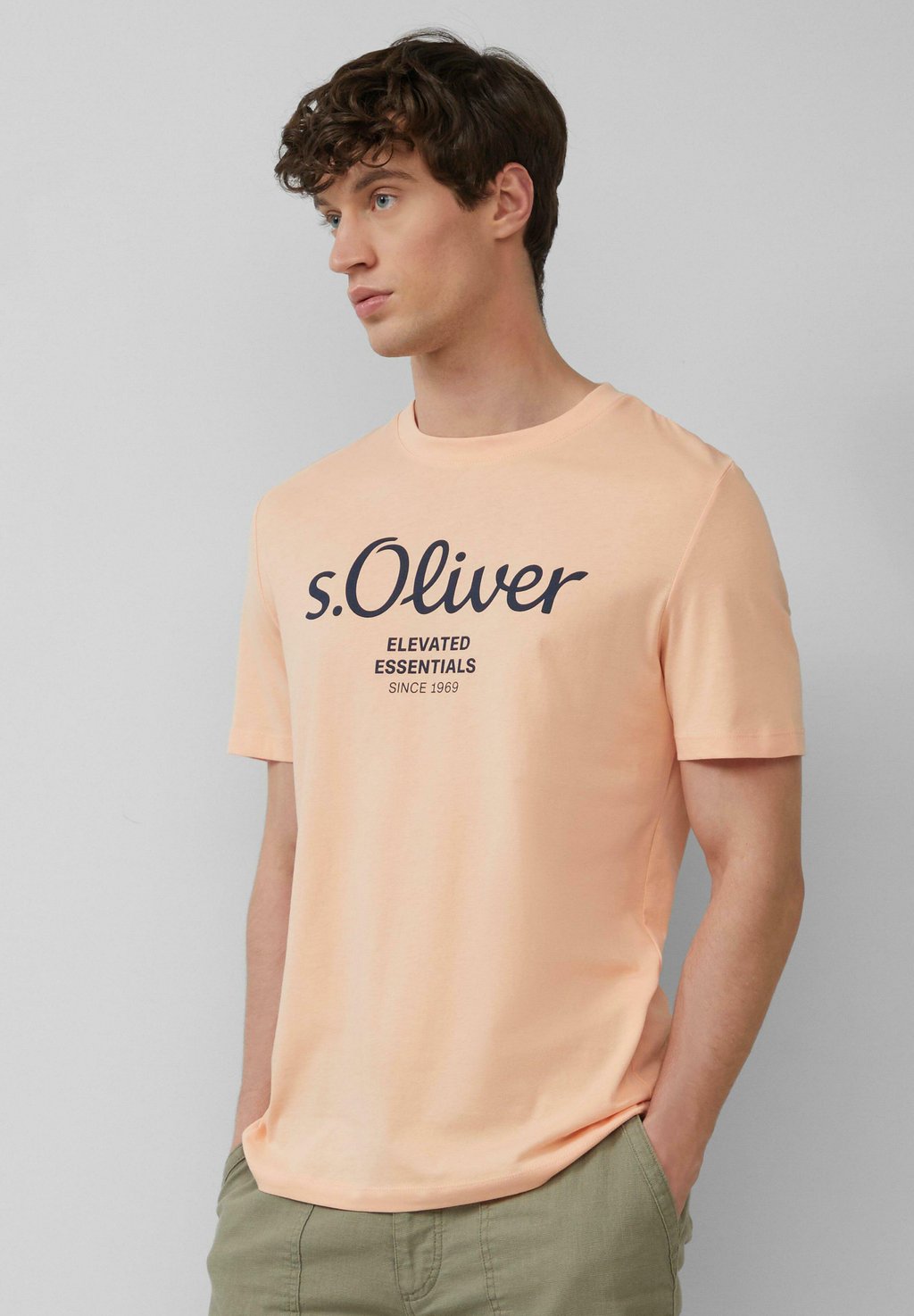 

Футболка с принтом MIT LOGO s.Oliver, лосось