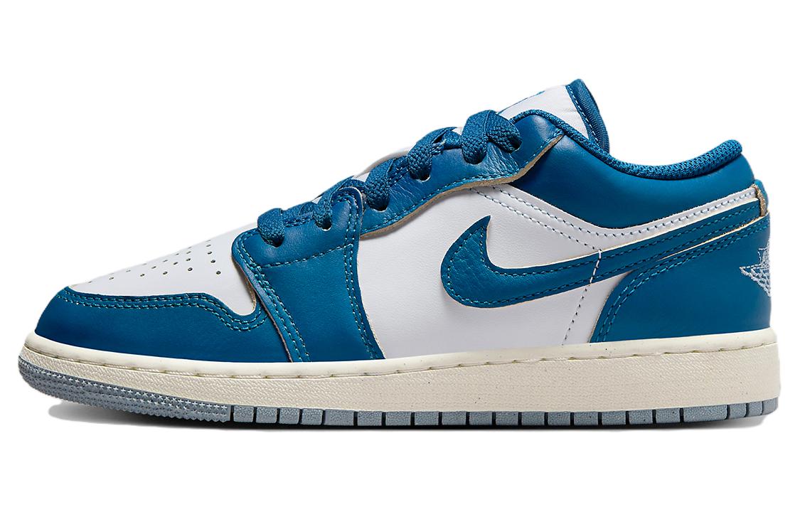 

Кроссовки 1 Low SE Industrial Blue GS Jordan, белый/синий