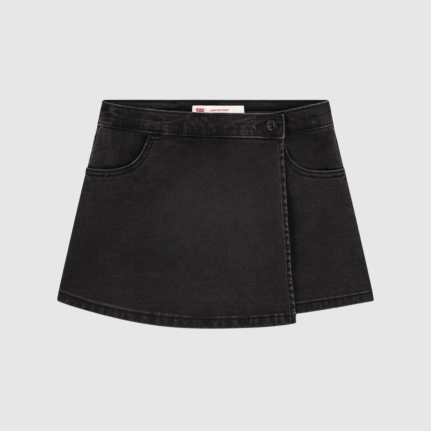 Джинсовая юбка-шорты для девочек 7-16 лет Levi's, Dark Wash — фото 4
