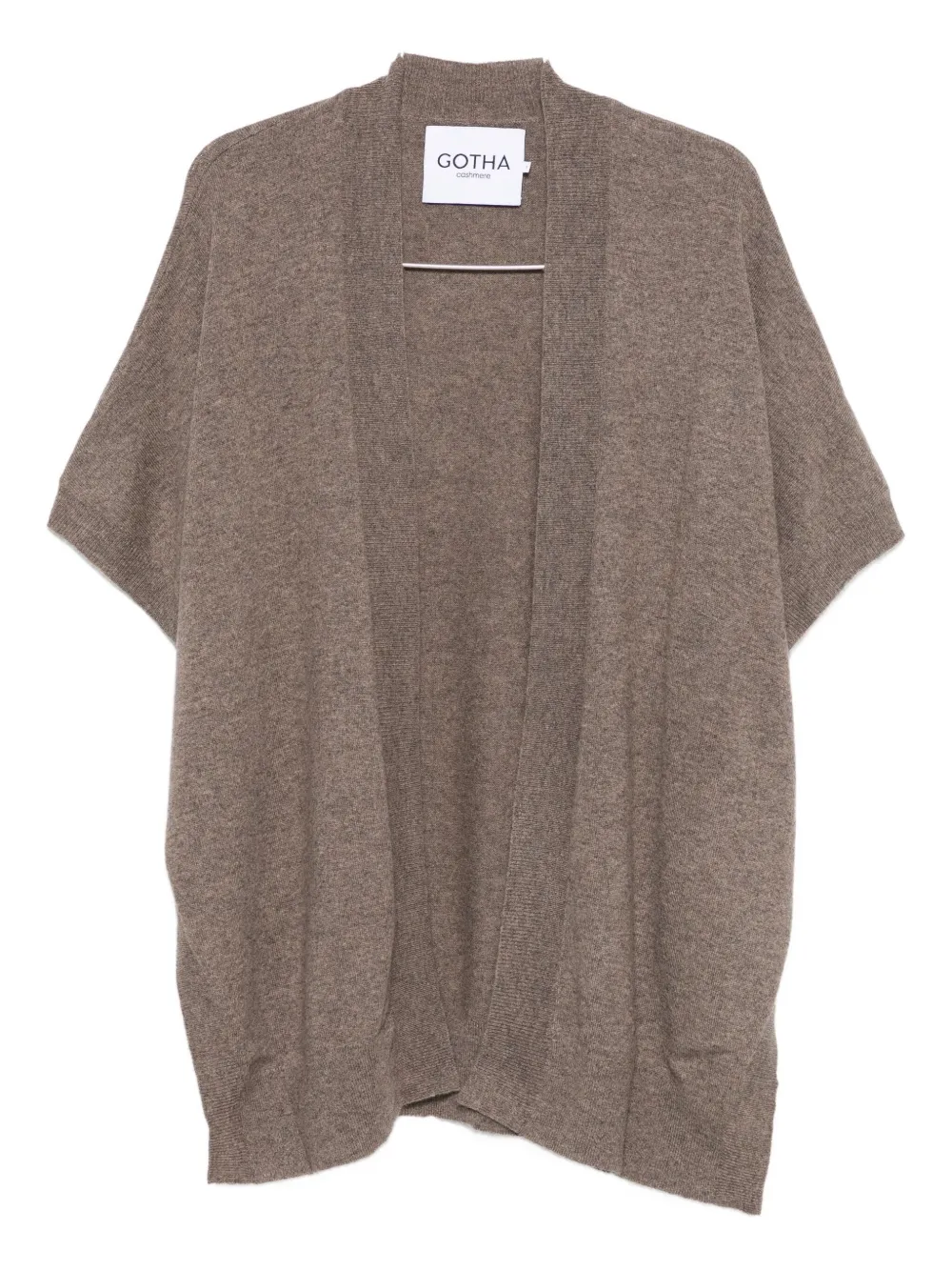 

Кардиган с короткими рукавами и открытой передней частью Gotha, коричневый