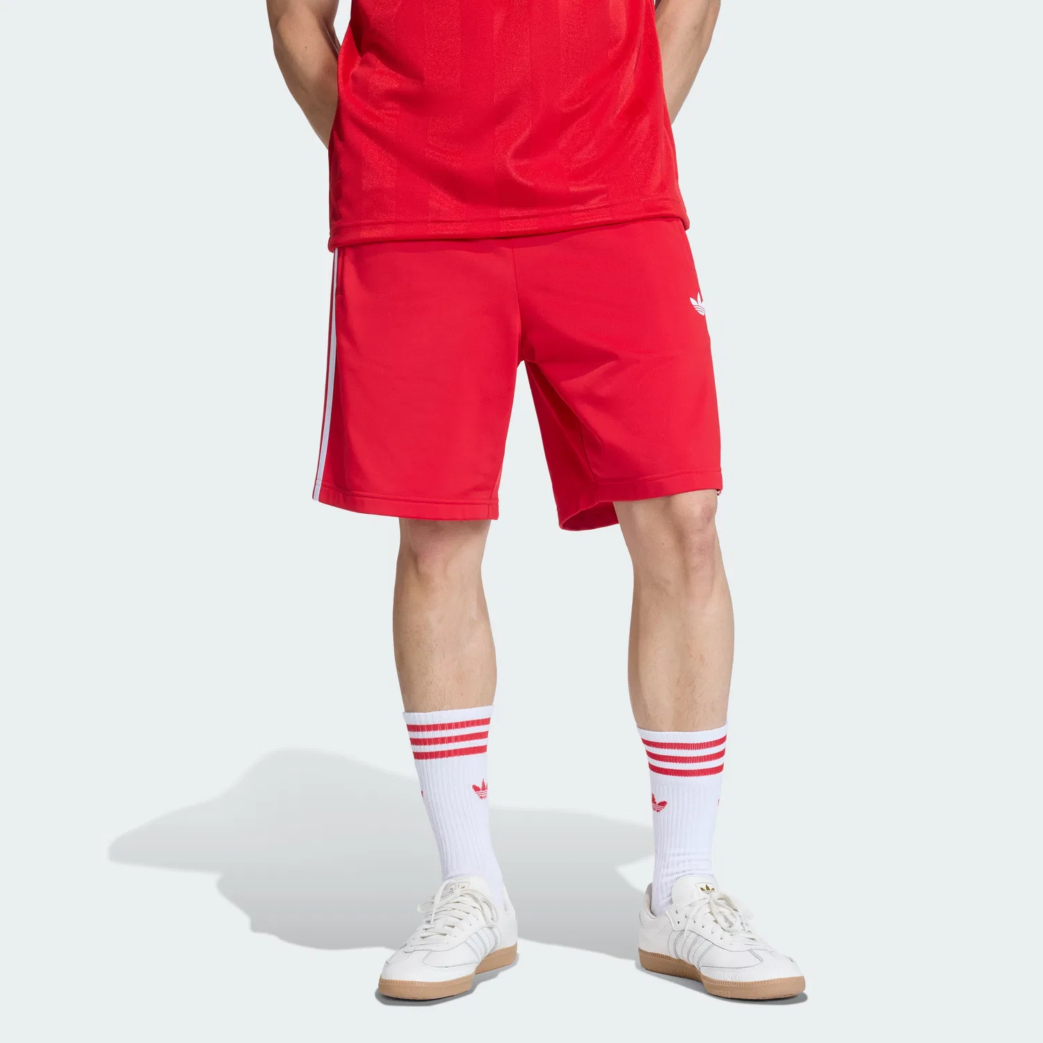 Мужские шорты Firebird цвета Better Scarlet от Adidas
