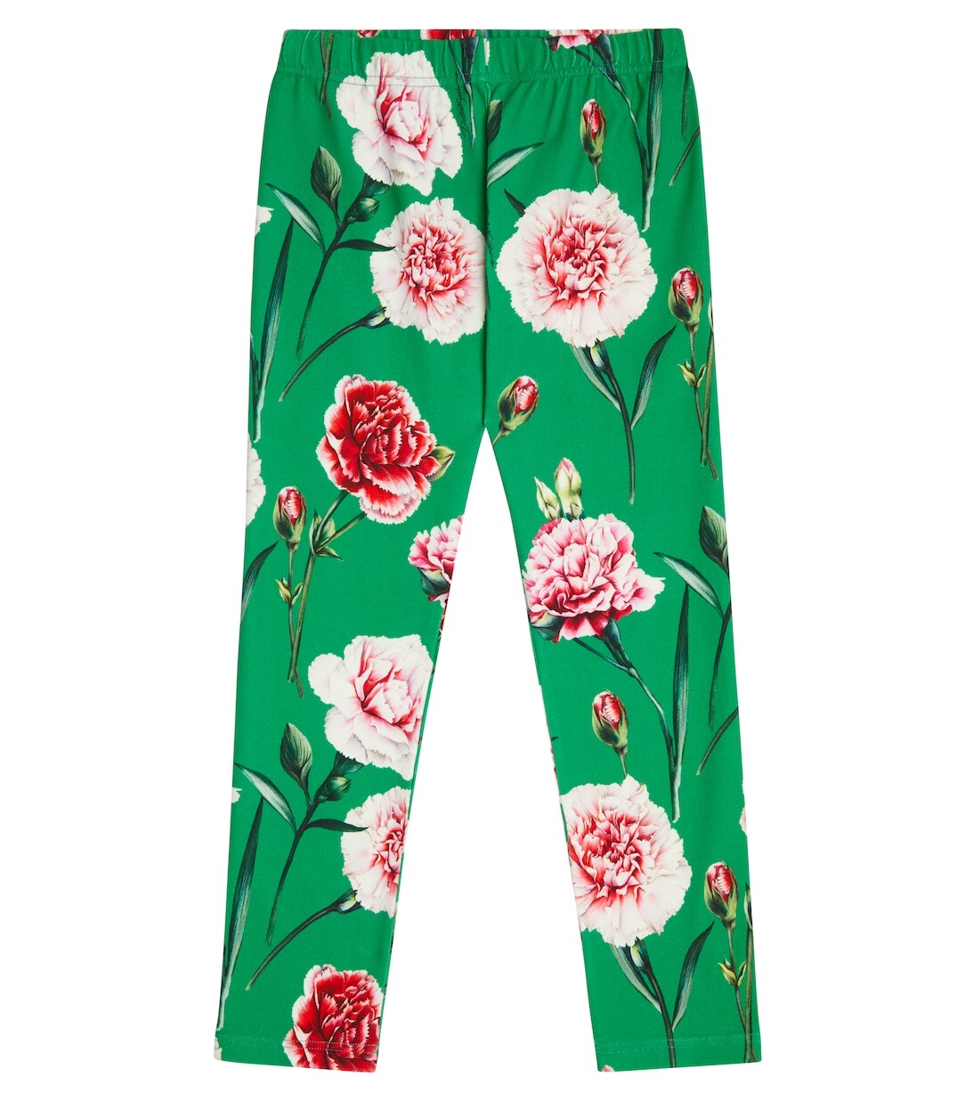 

Леггинсы из смесового хлопка с цветочным принтом Dolce&Gabbana, зеленый
