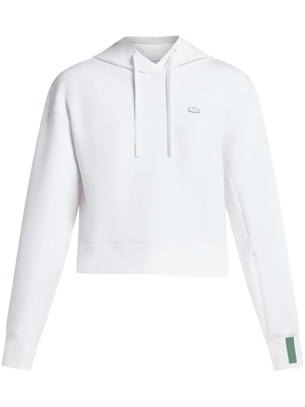 

Укороченная толстовка с капюшоном Lacoste, белый