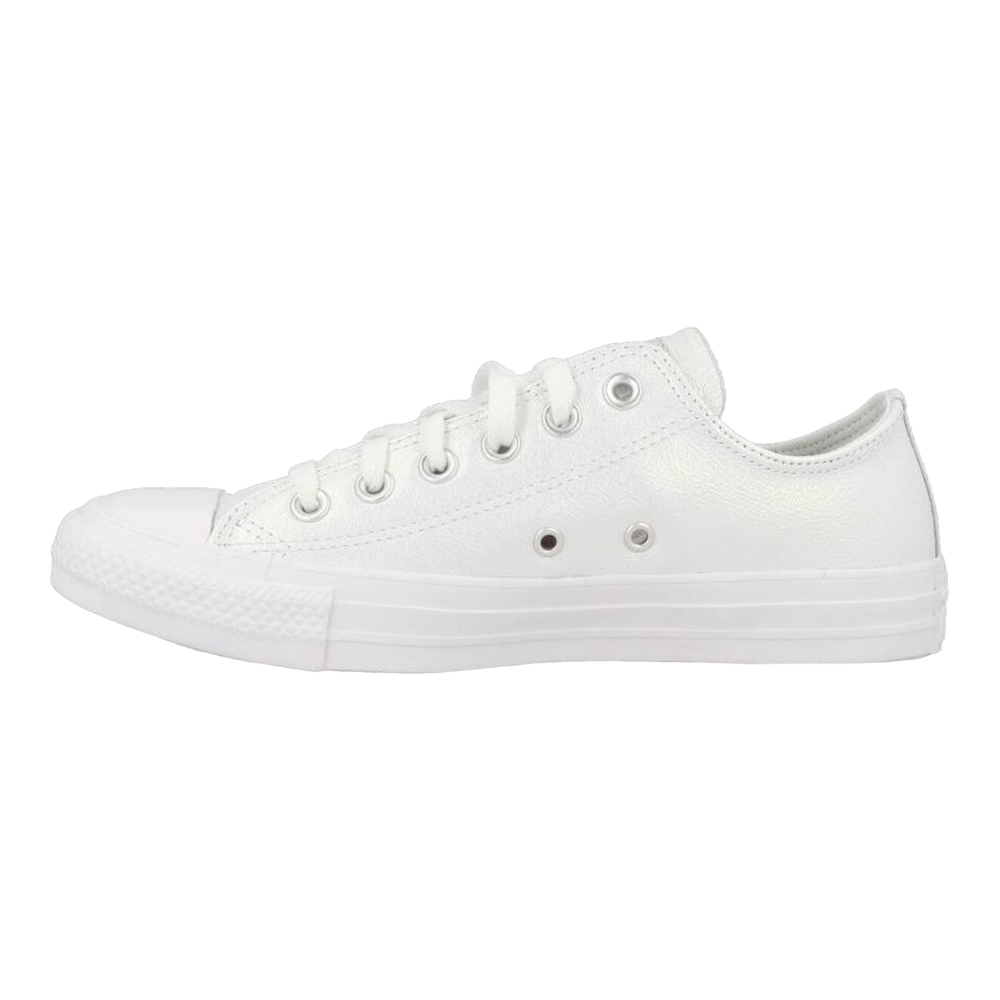 

Converse Chuck Taylor All Star OX Детские Белые Кожаные Глянцевые Кроссовки