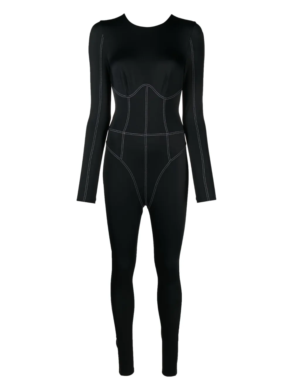 

Купальник с контрастной строчкой Noire Swimwear, черный