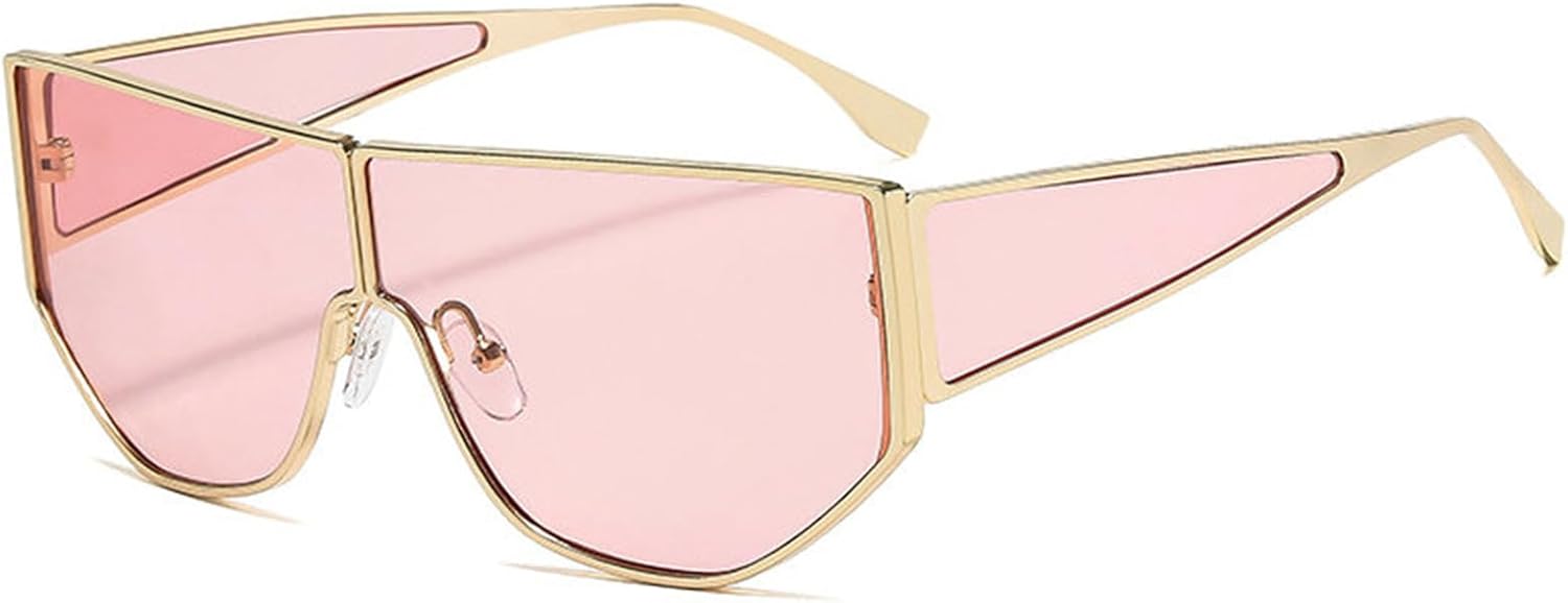 

Willochra Популярные металлические солнцезащитные очки в крупной оправе в стиле панк для женщин, дизайнерские очки для мужчин, очки для активного отдыха и путешествий 2025 года, C4