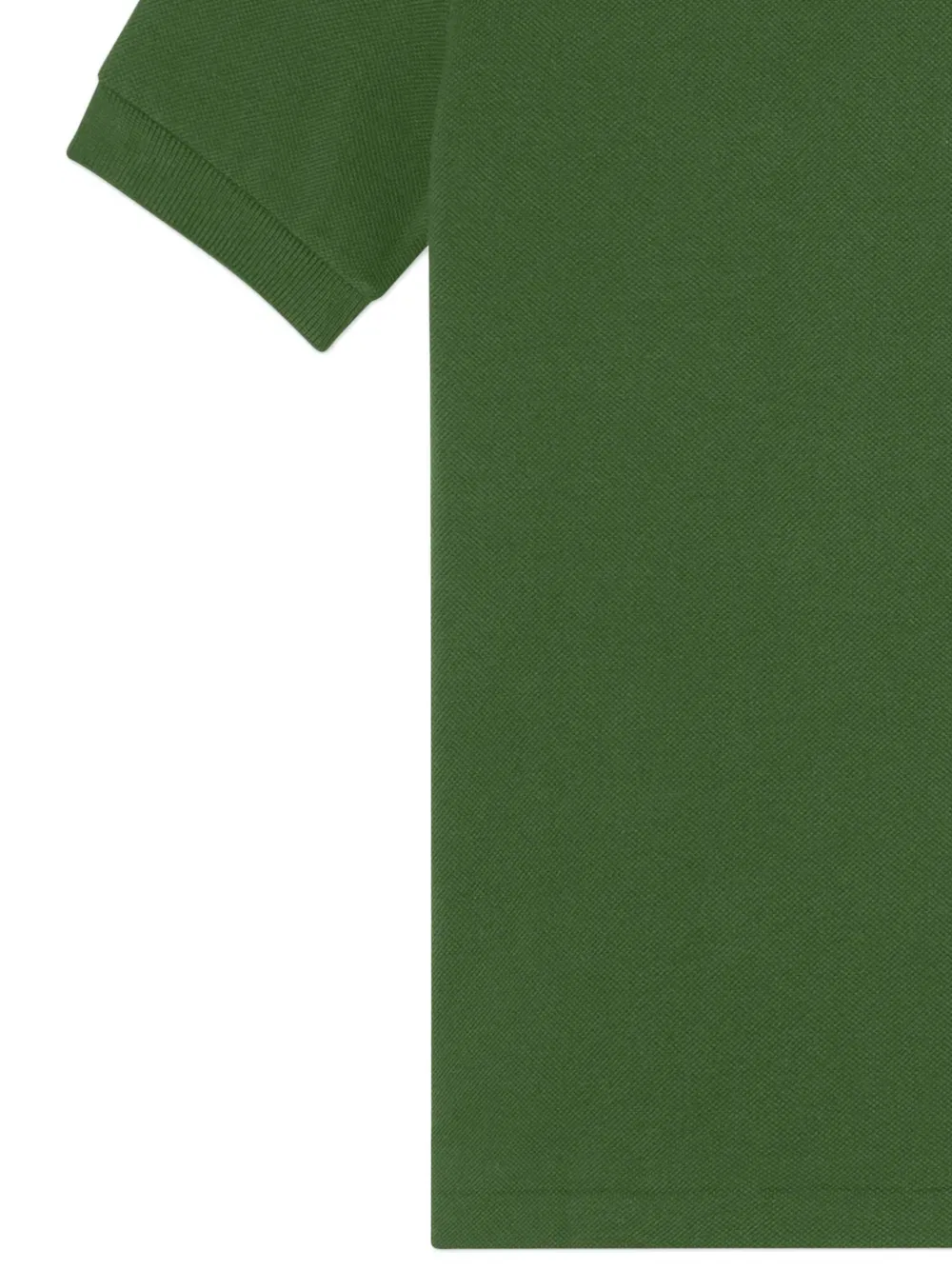 Поло с логотипом Button Lacoste Kids, зеленый — фото 4