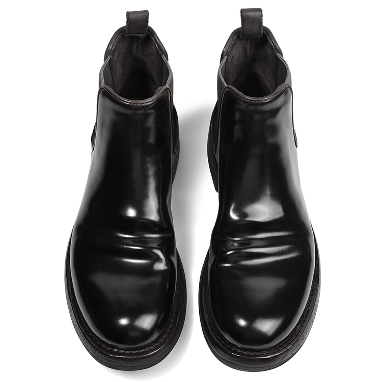 Dreambox Дримбо короткие черные глянцевые челси на каблуке 3,5 см, цвет Black Shiny — фото 3