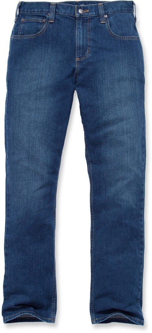 

Брюки Carhartt Rugged Flex Relaxed Straight Jeans, синий