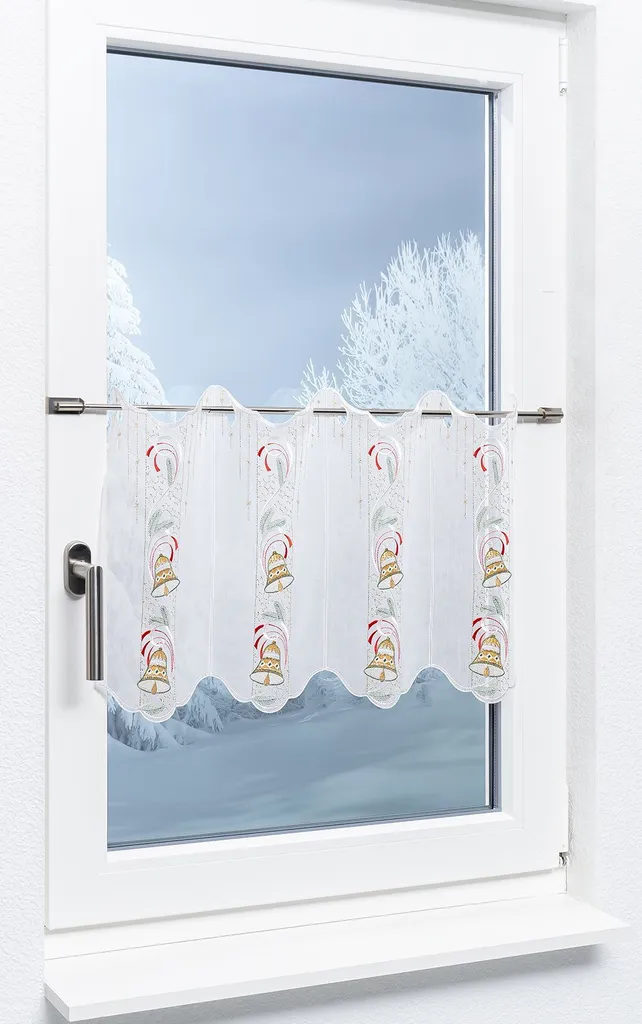 

Шторы Plauener Spitze, красный
