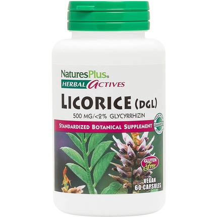 

NaturesPlus Herbal Actives солодки (DGL) капсулы 500 мг 60 веганских добавок Nature's Plus, Серый, NaturesPlus Herbal Actives солодки (DGL) капсулы 500 мг 60 веганских добавок Nature's Plus