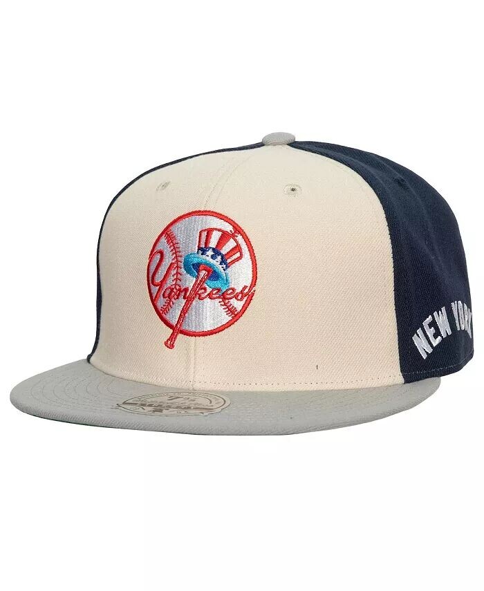 

Мужская кремовая, серая облегающая шляпа New York Yankees Yankee Stadium 50th Anniversary Homefield Mitchell & Ness
