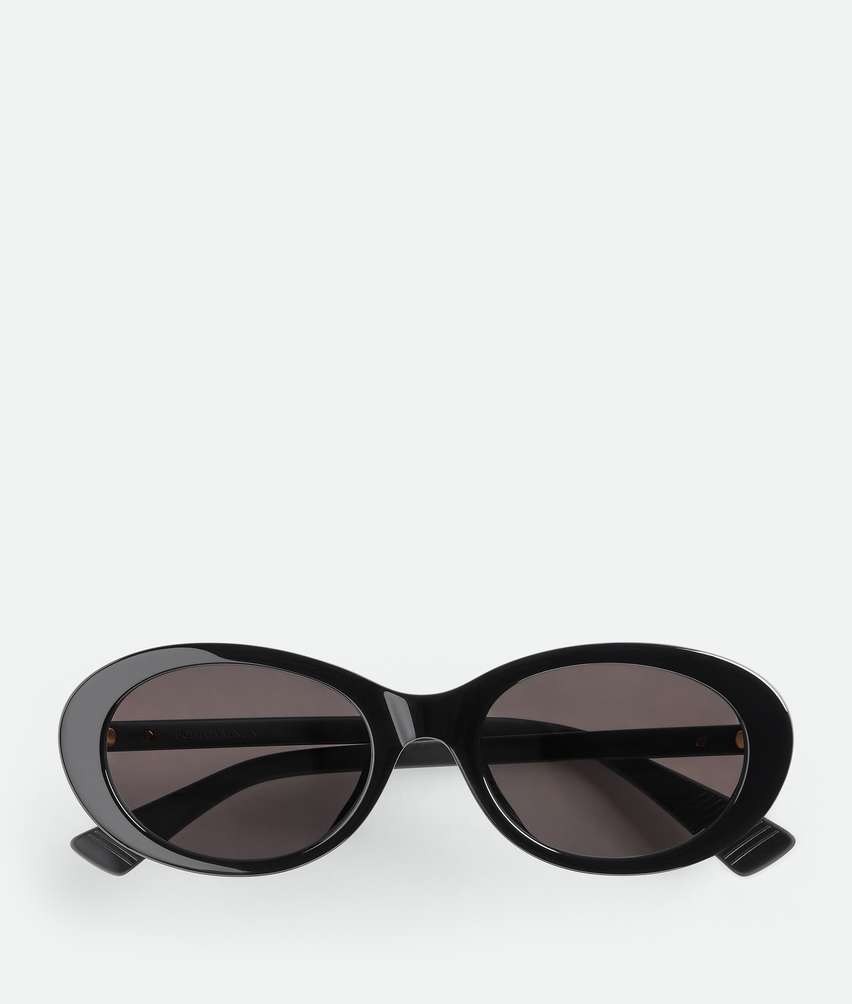 

Classic oval sunglasses BOTTEGA VENETA, серый/черный