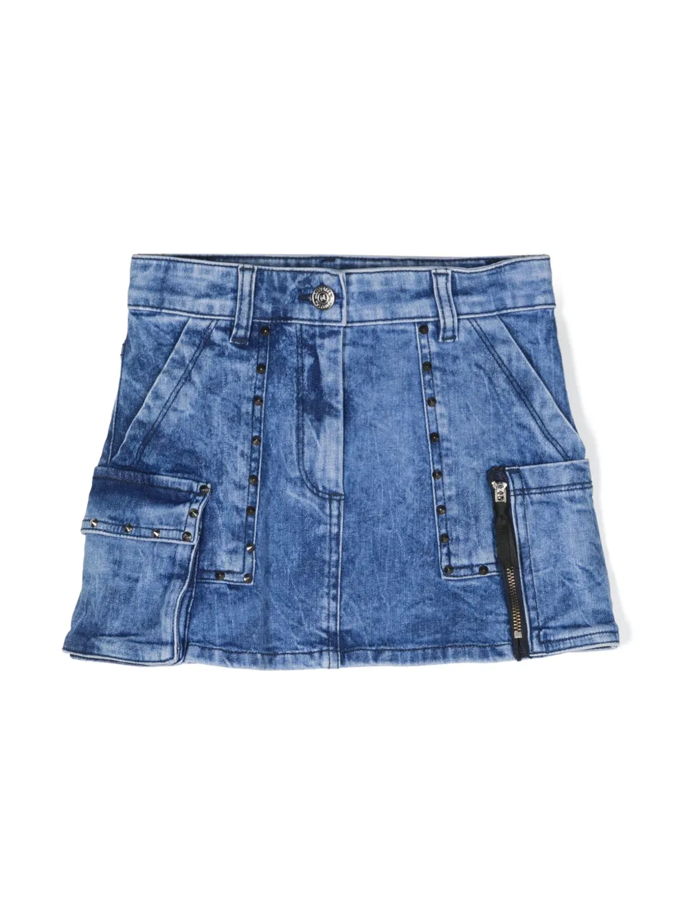 

Джинсовая юбка карго Monnalisa, синий
