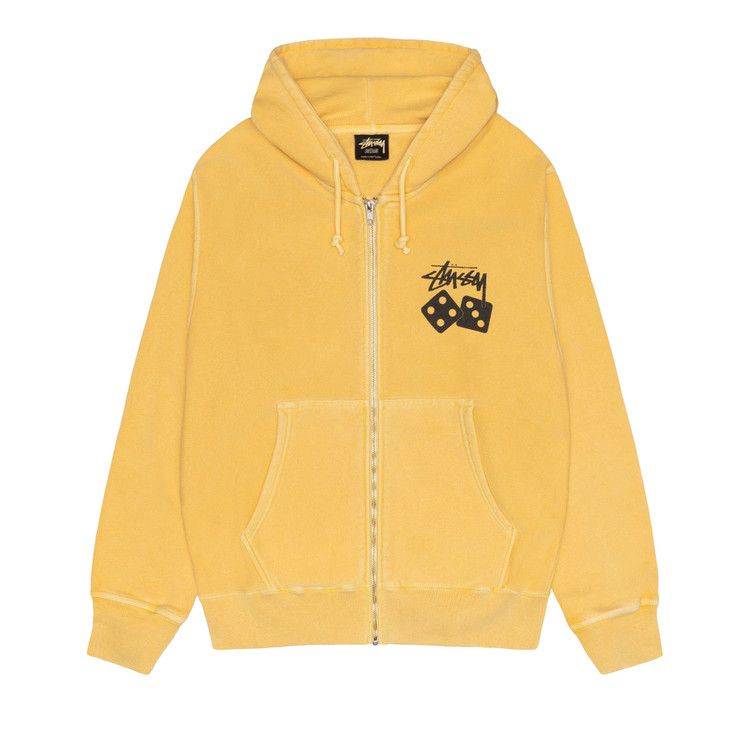 

Худи Stussy Dice Zip Hoodie Pigment Dyed, Yellow