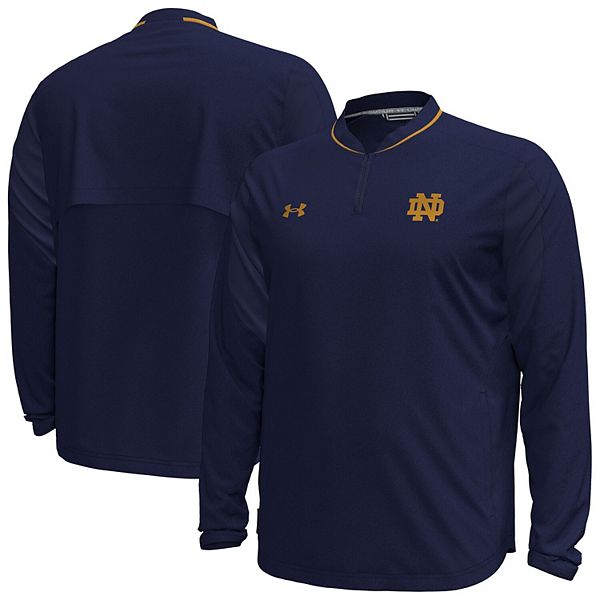 

Мужская синяя куртка notre dame fighting irish motivate с длинным рукавом и молнией на четверть Under Armour
