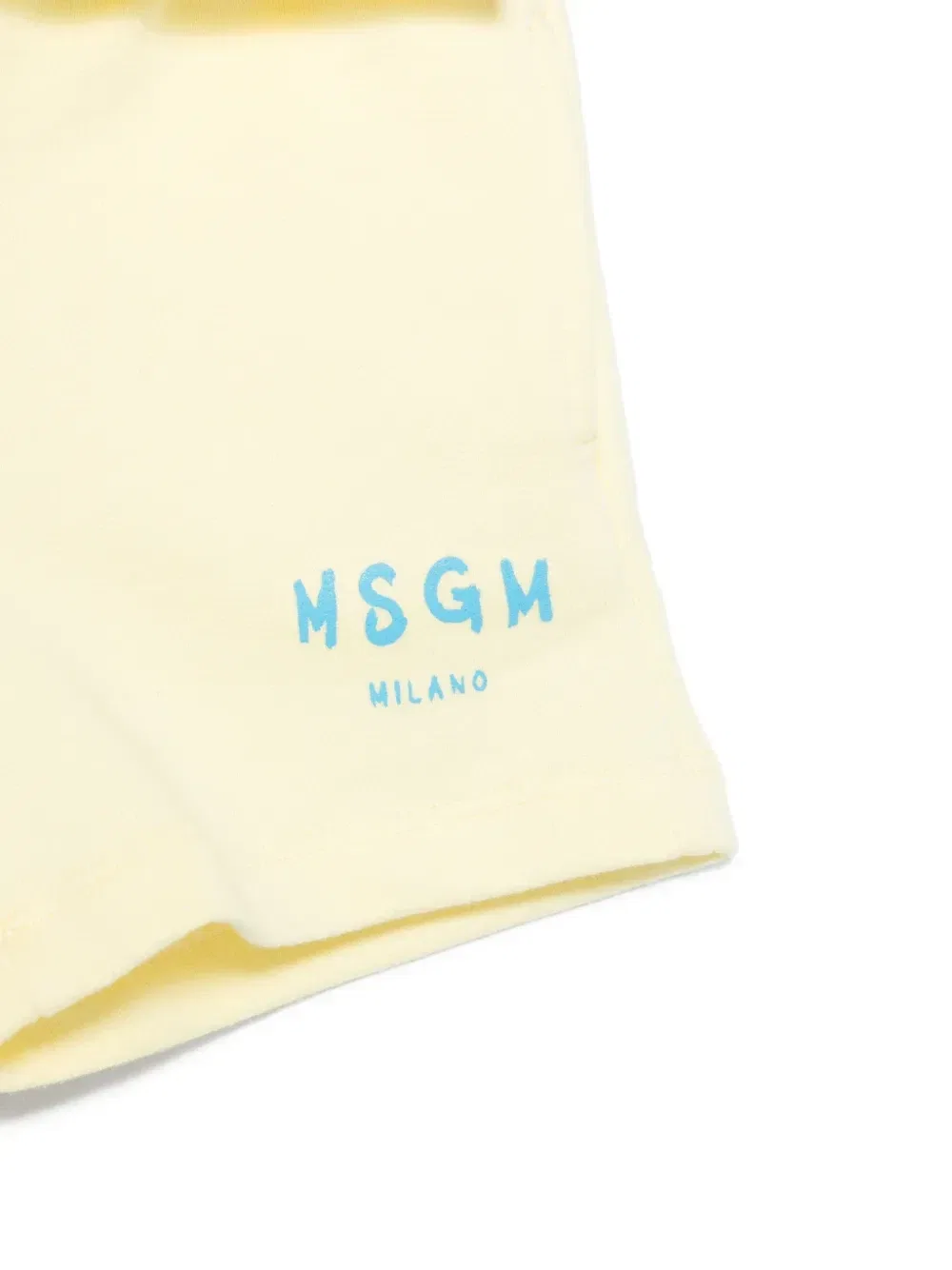 Комплект из футболки и шорт с логотипом Msgm Kids, желтый — фото 3