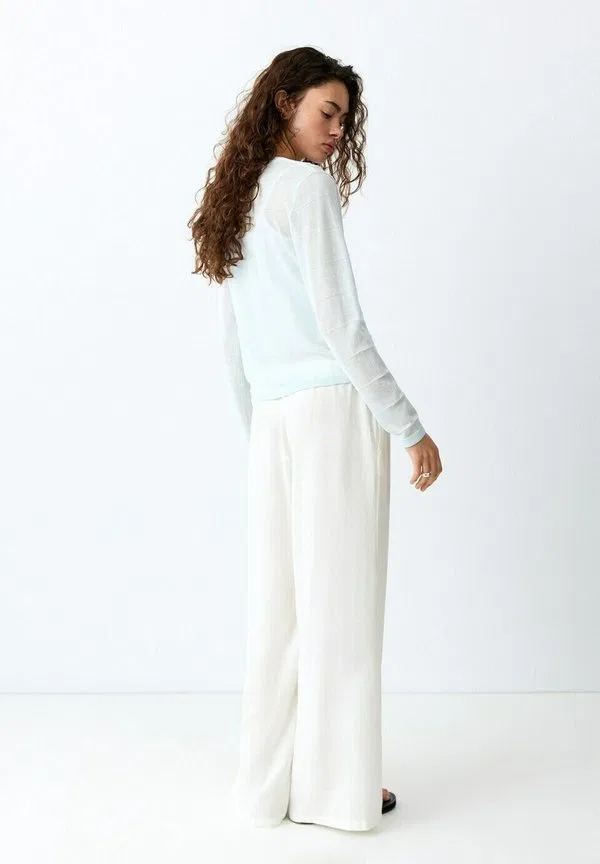 Подростковые брюки кремового цвета Mango Kids, Off-White — фото 2