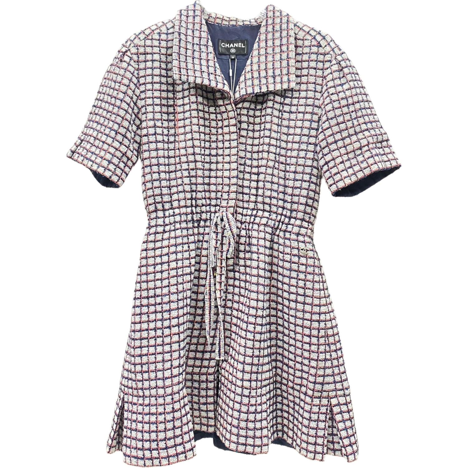 CHANEL 19P платье с короткими рукавами Women's Pink