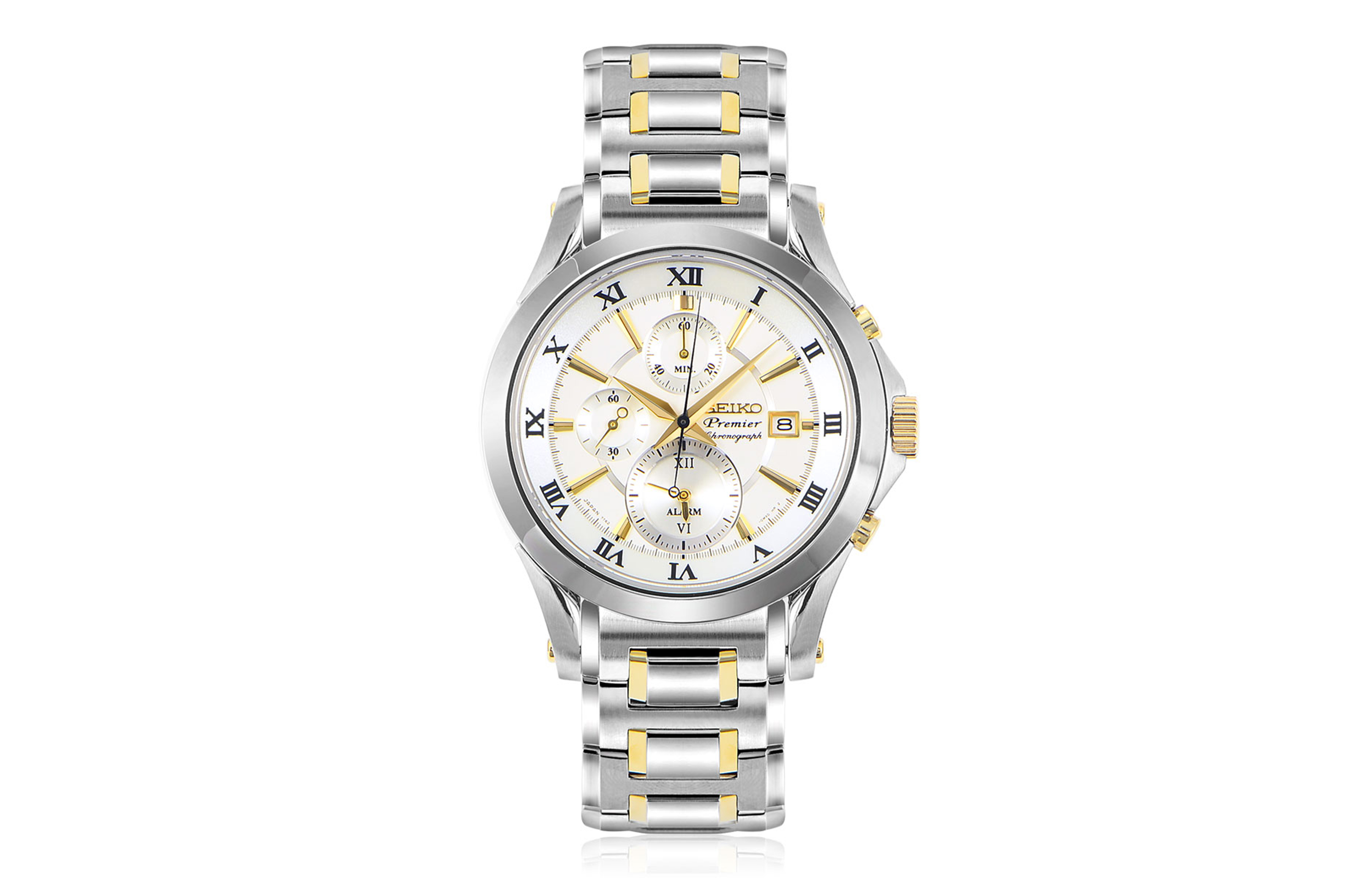 

SEIKO Часы Quartz Movement Stainless Steel Strap Watch Men's Watch White Dial