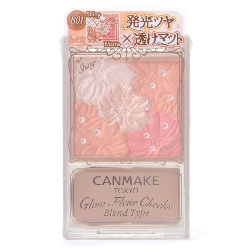 

Canmake Смесь Glow Fluer Cheek, тип 5,7 г. 01 Хлопковый Коралл, Cotton Coral