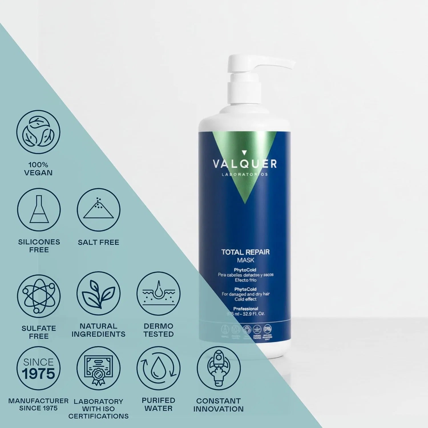 Охлаждающая маска для волос «Ice Hair Mask Total Repair» от Válquer Valquer Laboratorios — фото 2