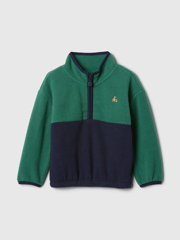 

Флисовая куртка GAP Fleecepullover, цвет Dunkelblau/Grün
