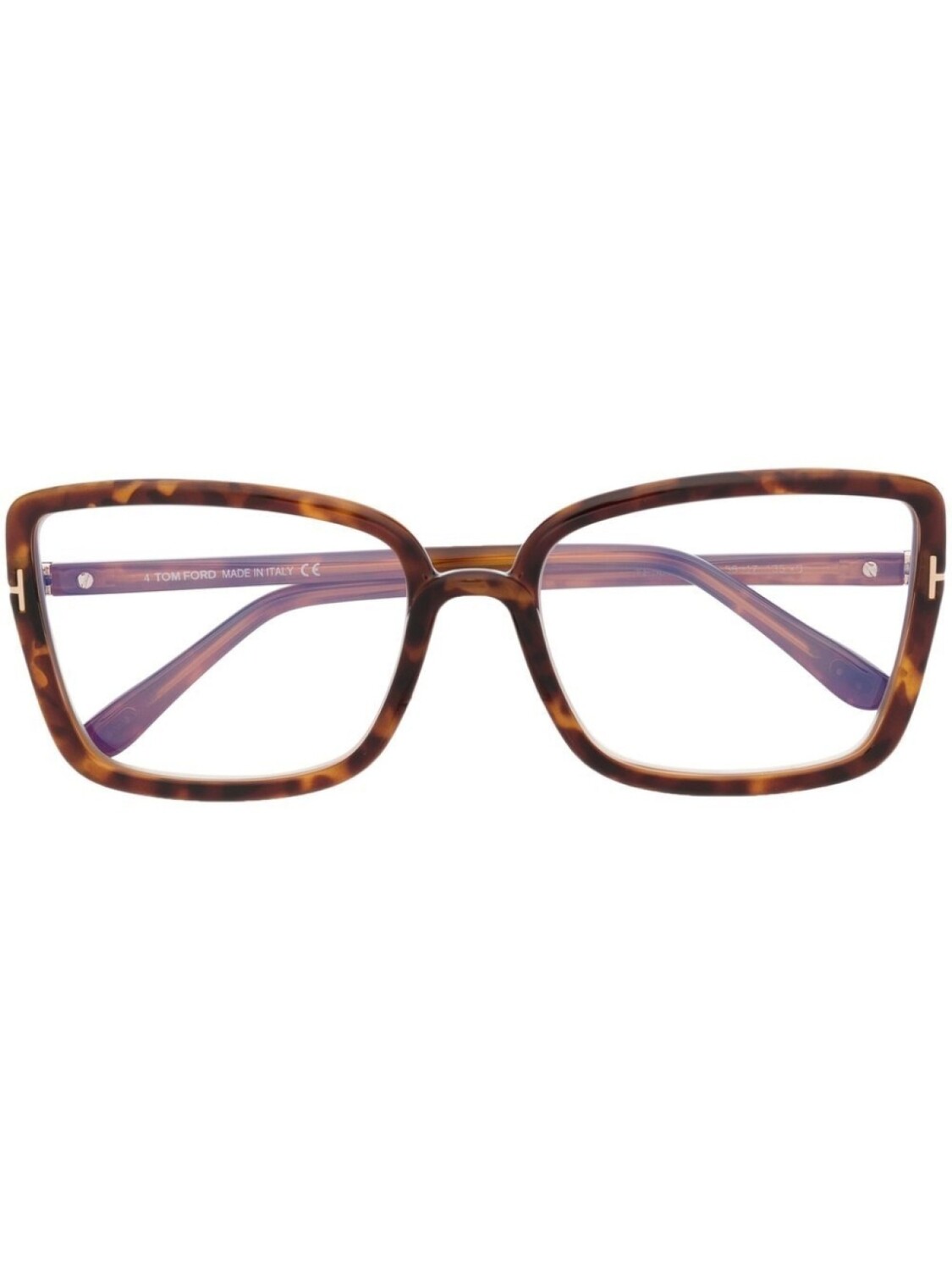 

TOM FORD Eyewear очки в квадратной оправе, коричневый