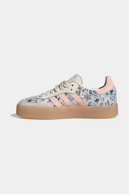 Кроссовки детские SAMBAE Adidas Originals, бежевый — фото 4