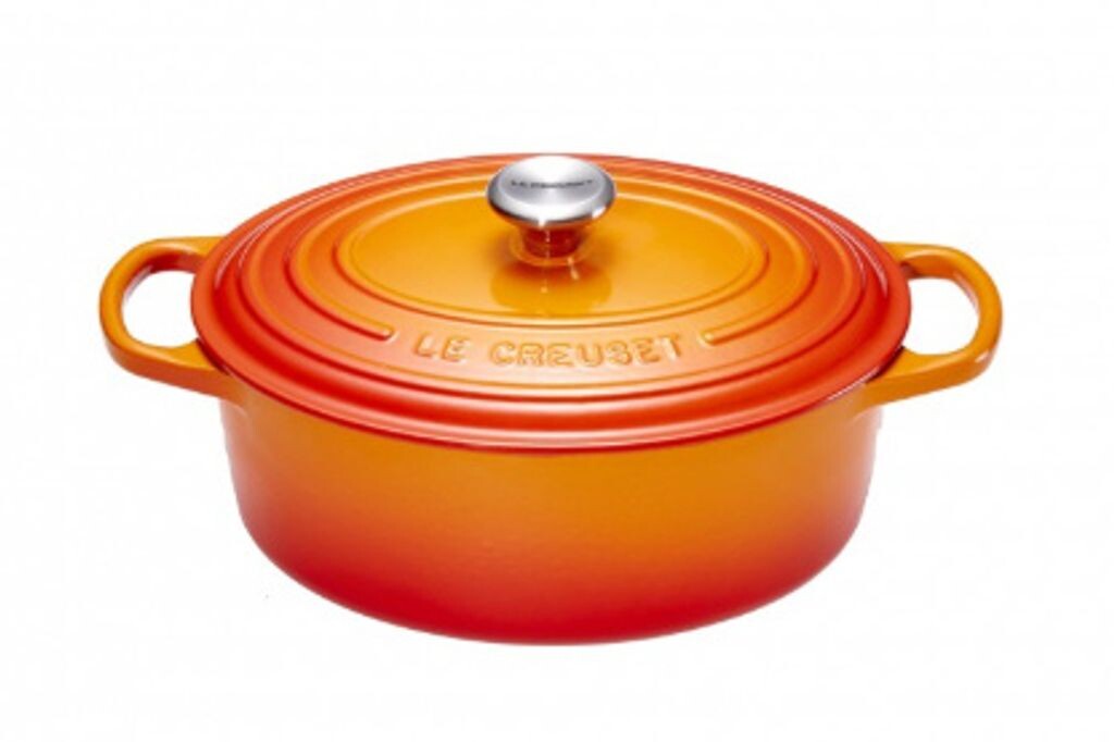 

Фирменная чугунная жаровня Le Creuset, оранжевый