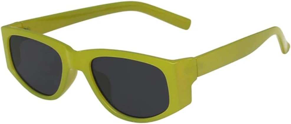 

Солнцезащитные очки с защитой UV400 | Овальные линзы «кошачий глаз» конфетных цветов | для женщин и мужчин, для занятий спортом на открытом воздухе и вождения DSVIGF, Green Gray