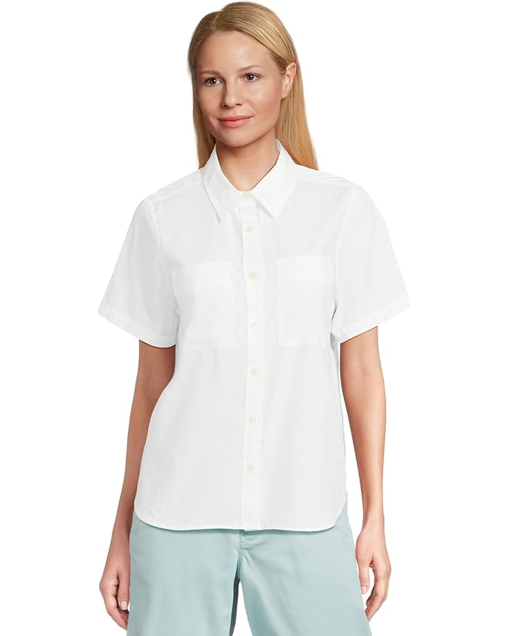 

Рубашка L.L.Bean Essential Cotton Poplin Shirt Short-Sleeve, белый