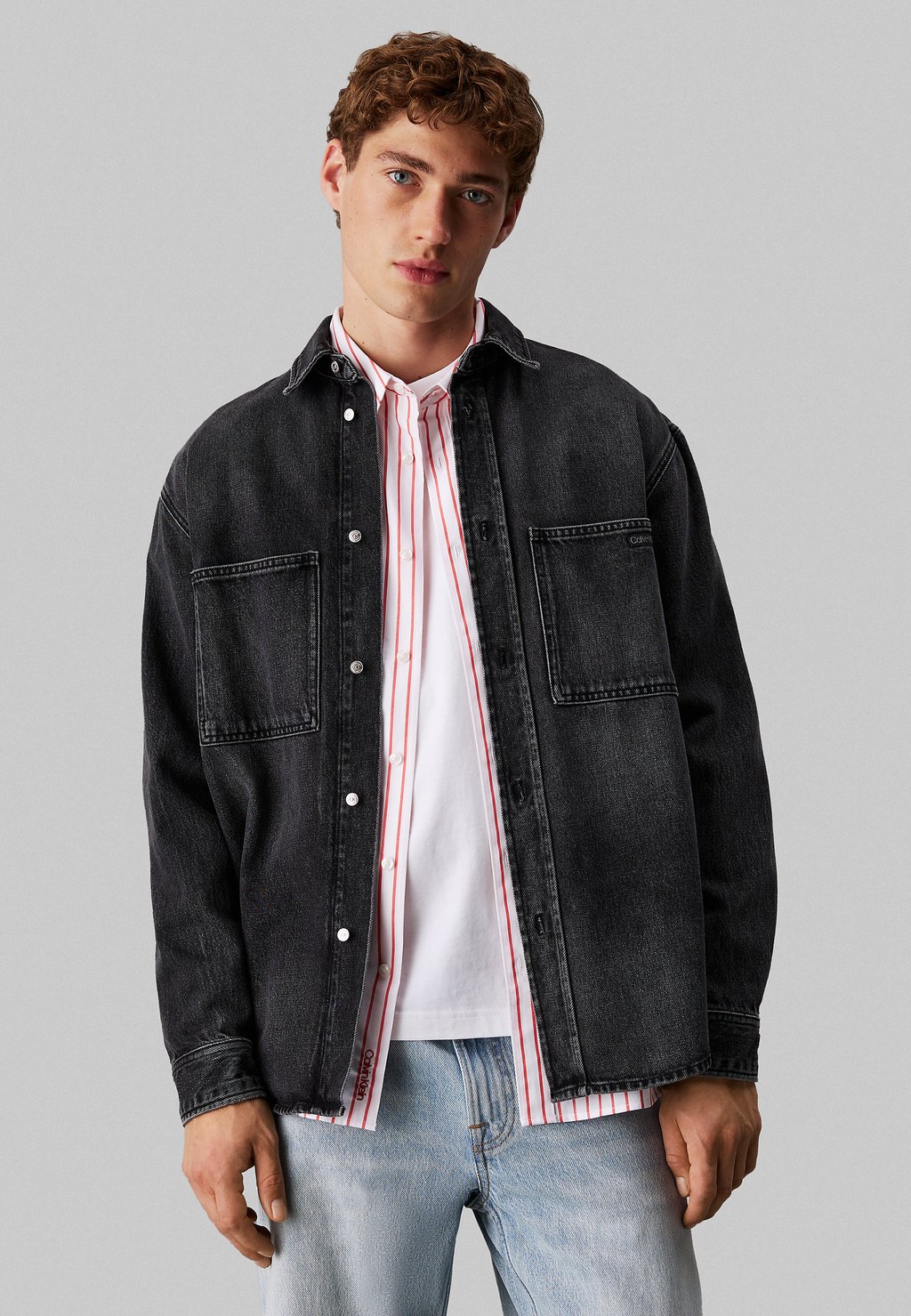 

Джинсовая куртка Calvin Klein Jeans, черный
