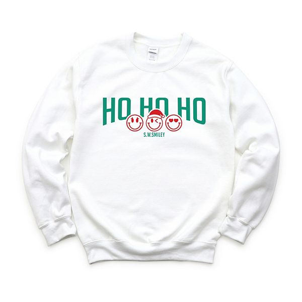 

SWSmiley varsity ho ho ho - женский свитшот Simply Sage Market, White, Белый, SWSmiley varsity ho ho ho - женский свитшот Simply Sage Market, White