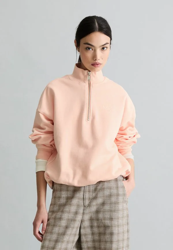 

Толстовка с застежкой-молнией до середины груди, свободного кроя, изготовлена из высококачественной ткани. Marc O'Polo Denim, Peony Pink, Розовый, Толстовка с застежкой-молнией до середины груди, свободного кроя, изготовлена из высококачественной ткани. M