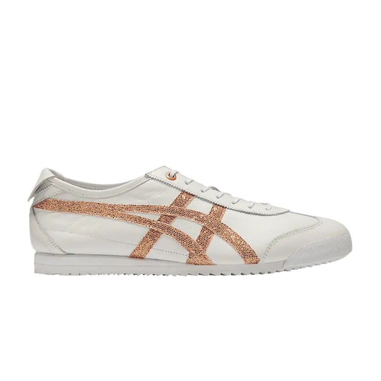 

Кроссовки Onitsuka Tiger Mexico 66 SD White Rose Gold Glitter, белый