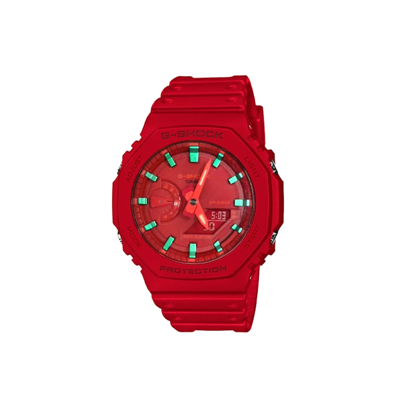 

Мужские часы CASIO Liquid Crystal/Analog Dual Display Series Red