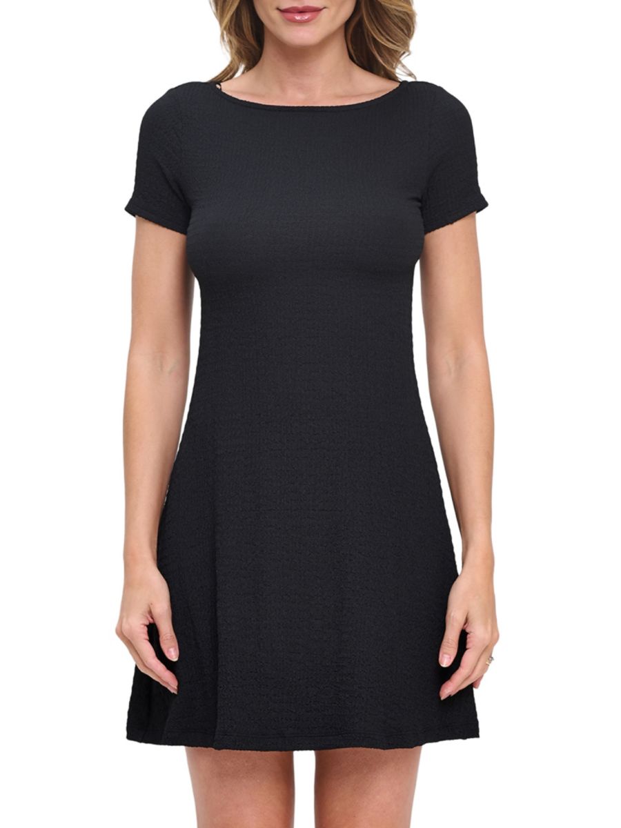 

Мини-платье А-силуэта Renee C., черный