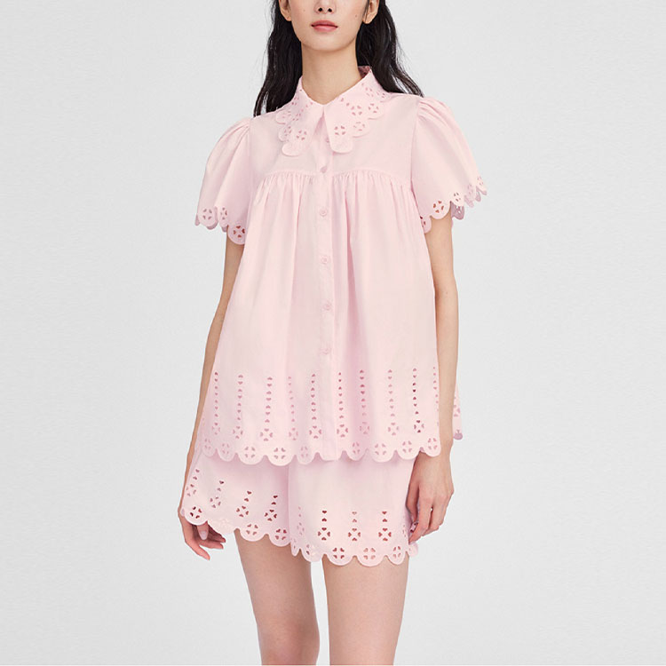 Victoria's Secret Комплект пижамы SUSAN FANG SS24 для женщин, чистый розовый — фото 3