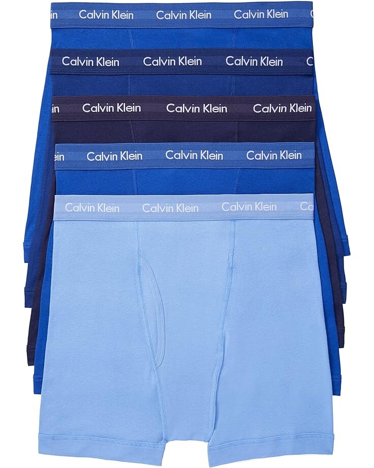 

Боксеры Calvin Klein Underwear Cotton Classics 5 pack, цвет Periwinkle/Marazine Blue/Dark Night/Evening Blue