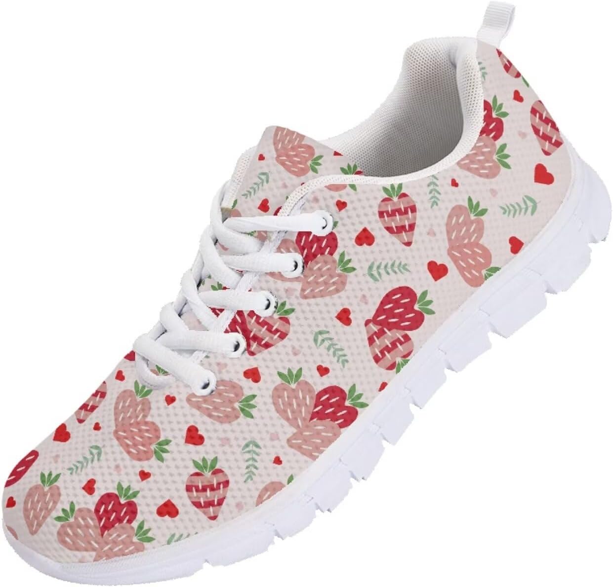 

Кроссовки с американским флагом и рисунком розы, легкие кеды для мужчин и женщин, для бега, прогулок и тенниса на 4 июля, День независимости Getelinseng, розовый