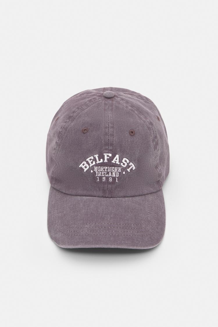 

Кепка Белфаста Pull And Bear, лиловый
