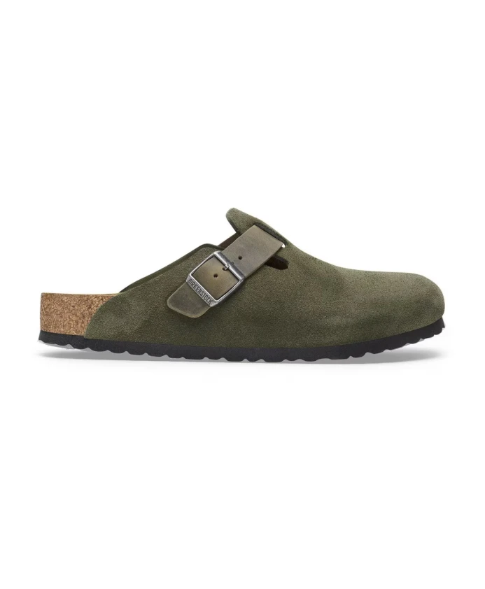 

Замшевые сандалии мужские Birkenstock, зеленый